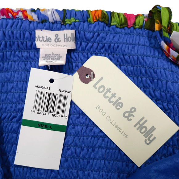 NWT B.O.G. Lottie & Holly Coordinated 2pc Set Crop Top & Skort Sz. L [12] Blue - Picture 6 of 8